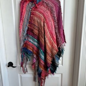 Multicolor Woven Cape